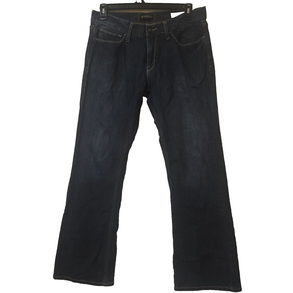 Y2K Guess Jeans Relaxed Boot Marcus Fit Men 34 X 32 Retro 90's Streetwear Rigid